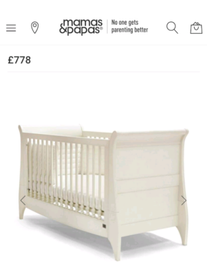 mamas and papas fern cot bed
